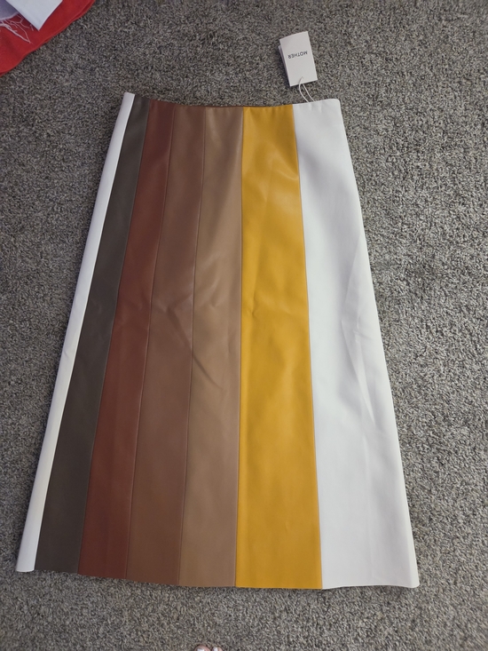 MOTHER Dresses & Skirts - NWT MOTHER Multicolor Bits And Pieces Skirt - White, Mustard & Browns